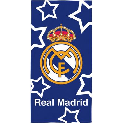 Licens Real Madrid handduk - 100% bomull - Badhandduk 70x140 cm - Stjärnor Licens Real Madrid handduk - 100% bomull - Badhandduk 70x140 cm - Stjärnor