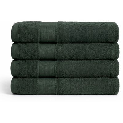 Borg Living Handduk i egyptisk bomull - 100% egyptisk bomull - Badhandduk 70x140 cm - Orkidé - Mörkgrön Borg Living Handduk i egyptisk bomull - 100% egyptisk bomull - Badhandduk 70x140 cm - Orkidé - Mörkgrön