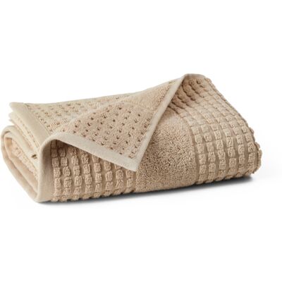 JUNA handduk - 100% ekologisk bomull - Badhandduk 70x140 cm - Check sand JUNA handduk - 100% ekologisk bomull - Badhandduk 70x140 cm - Check sand