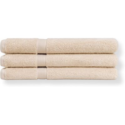 By Borg Ekologisk handduk - 100% GOTS-certifierad bomull - Badhandduk 70x140 cm - Beige By Borg Ekologisk handduk - 100% GOTS-certifierad bomull - Badhandduk 70x140 cm - Beige