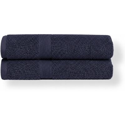 By Borg Ekologisk handduk - 100% GOTS-certifierad bomull - Gästhandduk 40x60 cm - Navy By Borg Ekologisk handduk - 100% GOTS-certifierad bomull - Gästhandduk 40x60 cm - Navy