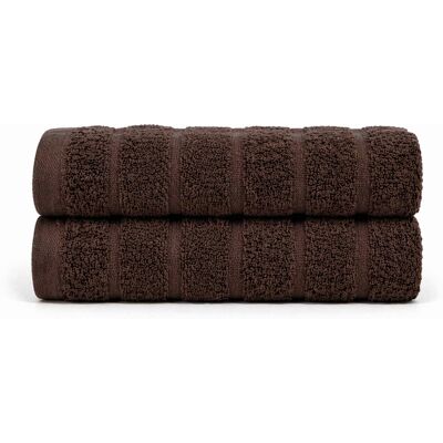 Borg Living Bomullshanddukar - 100% kammad bomull - 50x100 cm - 2-pack - Brun Borg Living Bomullshanddukar - 100% kammad bomull - 50x100 cm - 2-pack - Brun