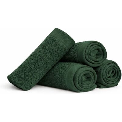 By Borg Bomullstvättlappar - 100% bomull - Tvättlappar 30x30 cm - 4-pack - Vallmo - Mörkgrön By Borg Bomullstvättlappar - 100% bomull - Tvättlappar 30x30 cm - 4-pack - Vallmo - Mörkgrön