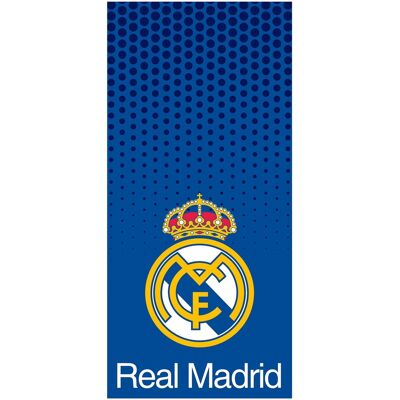 Licens Blå Real Madrid handduk - 70x140 cm - 100% bomull - Mjuk badhandduk med Real Madrid-logga Licens Blå Real Madrid handduk - 70x140 cm - 100% bomull - Mjuk badhandduk med Real Madrid-logga