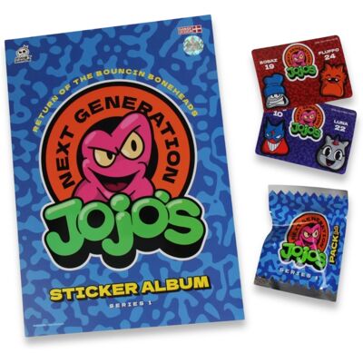 First Grade Jojo's stickeralbum - 1 figur och stickers First Grade Jojo's stickeralbum - 1 figur och stickers