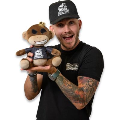 First Grade Monkey nalle - Squish Heads - 20 cm First Grade Monkey nalle - Squish Heads - 20 cm