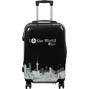 Borg Living Kabinväska - Hardcase lättvikt resväska - Trolley med motiv - New York city - Svart Borg Living Kabinväska - Hardcase lättvikt resväska - Trolley med motiv - New York city - Svart