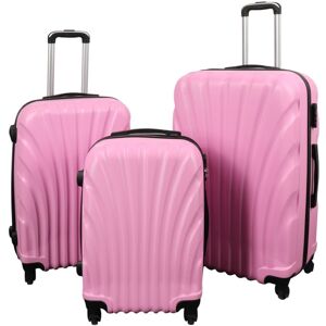 Borg Living Resväskset - 3 st. - Praktiskt hardcase resväskset - Mussla rosa Borg Living Resväskset - 3 st. - Praktiskt hardcase resväskset - Mussla rosa