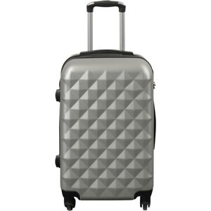 Borg Living Resväska i handbagagestorlek - hardcase lättvikt resväska - storlek liten - diamantgrå Borg Living Resväska i handbagagestorlek - hardcase lättvikt resväska - storlek liten - diamantgrå