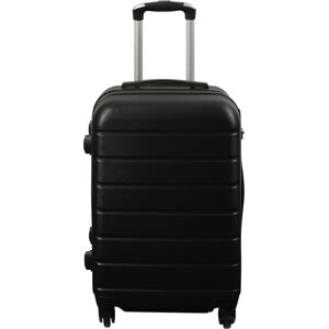 Borg Living Kabinväska - Hardcase lättvikt resväska - Med 4 hjul - Svart rand Borg Living Kabinväska - Hardcase lättvikt resväska - Med 4 hjul - Svart rand