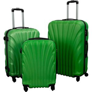 Borg Living Resväskset - 3 st. Hardcase resväskor - Grön Mussla Borg Living Resväskset - 3 st. Hardcase resväskor - Grön Mussla