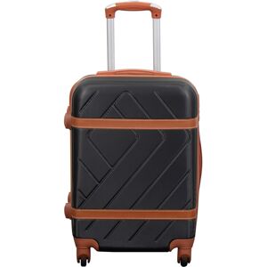 Borg Living Kabinväska - Hardcase lättviktsresväska - Stl liten - Retro svart Borg Living Kabinväska - Hardcase lättviktsresväska - Stl liten - Retro svart