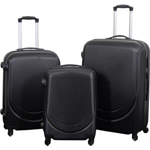 Borg Living Resväskset - 3 st. - Hardcase resväskor - Klassisk svart - Lättvikts resväskor Borg Living Resväskset - 3 st. - Hardcase resväskor - Klassisk svart - Lättvikts resväskor