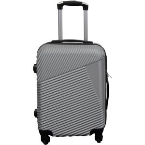 Borg Living Kabinväska - Hardcase lättvikt resväska - Storlek liten - Silver lines Borg Living Kabinväska - Hardcase lättvikt resväska - Storlek liten - Silver lines