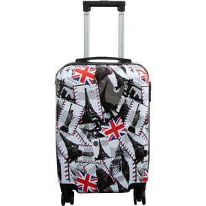 Borg Living Kabinväska - Hardcase lättvikts-resväska - Trolley med motiv - London och Paris Borg Living Kabinväska - Hardcase lättvikts-resväska - Trolley med motiv - London och Paris