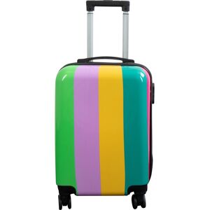 Borg Living Kabinväska - Hardcase lättvikt resväska - Trolley med motiv - Zapp - Regnbågsränder Borg Living Kabinväska - Hardcase lättvikt resväska - Trolley med motiv - Zapp - Regnbågsränder