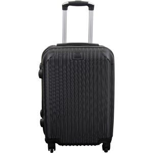 Borg Living Kabinväska - Hardcase lättviktsresväska - Strl liten - Smala linjer - Svart Borg Living Kabinväska - Hardcase lättviktsresväska - Strl liten - Smala linjer - Svart