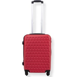 Borg Living Röd kabinkoffert - Hardcase med hjärtan - Stötsäker polypropen - Resväska Borg Living Röd kabinkoffert - Hardcase med hjärtan - Stötsäker polypropen - Resväska