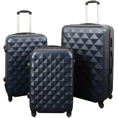 Borg Living Resväskor - set med 3 st. - Exklusivt hardcase resväskset rea - Diamant mörkblå Borg Living Resväskor - set med 3 st. - Exklusivt hardcase resväskset rea - Diamant mörkblå