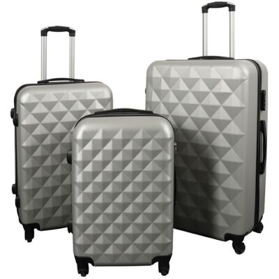 Borg Living Resväskor - Set om 3 - Exklusivt erbjudande för hardcase resväskset - Diamantgrå Borg Living Resväskor - Set om 3 - Exklusivt erbjudande för hardcase resväskset - Diamantgrå