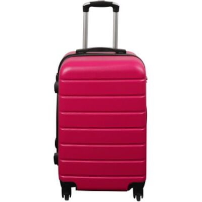 Borg Living Kabinväska - Hardcase lättvikt resväska - Erbjudanden på resväskor - Med 4 hjul - Rosa rand Borg Living Kabinväska - Hardcase lättvikt resväska - Erbjudanden på resväskor - Med 4 hjul - Rosa rand