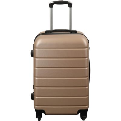 Borg Living Kabinväska - Hardcase lättvikt resväska - Storlek liten - Guldrand Borg Living Kabinväska - Hardcase lättvikt resväska - Storlek liten - Guldrand