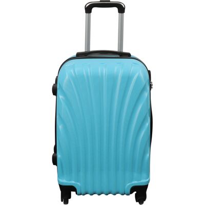 Borg Living Kabinväska - Hardcase lättvikt resväska - Storlek liten - Ljusblå Mussla Borg Living Kabinväska - Hardcase lättvikt resväska - Storlek liten - Ljusblå Mussla