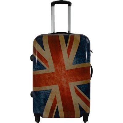 Borg Living Resväska - Hardcase resväska - Storlek Medium - Resväska med motiv - Union Jack - Exklusiv lättvikt resväska Borg Living Resväska - Hardcase resväska - Storlek Medium - Resväska med motiv - Union Jack - Exklusiv lättvikt resväska