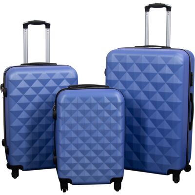 Borg Living Resväskor - Set med 3 st. - Exklusivt erbjudande på hardcase resväskset - Diamantblå Borg Living Resväskor - Set med 3 st. - Exklusivt erbjudande på hardcase resväskset - Diamantblå