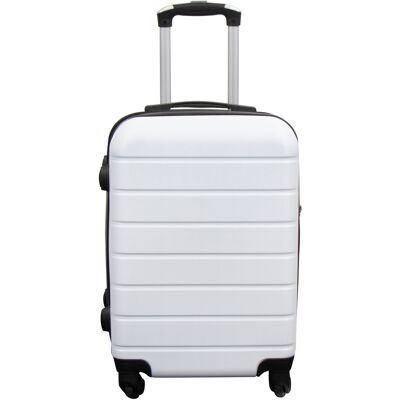 Borg Living Kabinväska - Hardcase lättvikt resväska - Strl liten - Vit Strib Borg Living Kabinväska - Hardcase lättvikt resväska - Strl liten - Vit Strib