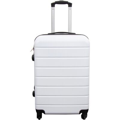 Borg Living Resväska - Hardcase resväska - Str. Medium - Vit - Praktisk resväska Borg Living Resväska - Hardcase resväska - Str. Medium - Vit - Praktisk resväska
