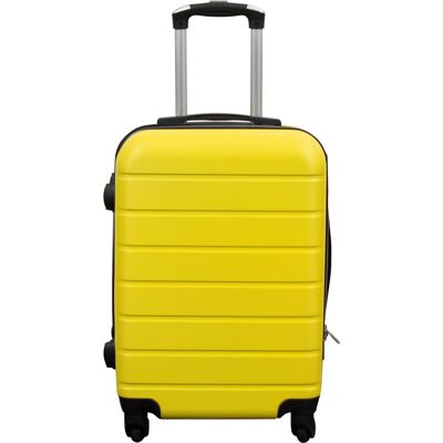 Borg Living Kabinväska - Hardcase lättviktsresväska - Str. liten - Gul rand Borg Living Kabinväska - Hardcase lättviktsresväska - Str. liten - Gul rand