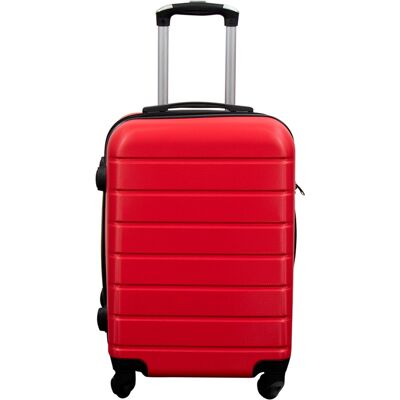Borg Living Kabinväska - Hardcase lättvikt resväska - Strl liten - Röd Stripe Borg Living Kabinväska - Hardcase lättvikt resväska - Strl liten - Röd Stripe