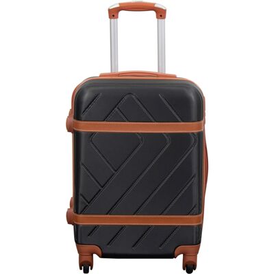 Borg Living Kabinväska - Hardcase lättviktsresväska - Stl liten - Retro svart Borg Living Kabinväska - Hardcase lättviktsresväska - Stl liten - Retro svart
