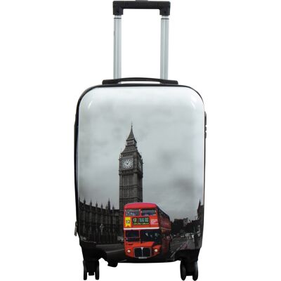 Borg Living Kabinväska - hardcase lättviktsresväska - Trolley med motiv - Big Ben Borg Living Kabinväska - hardcase lättviktsresväska - Trolley med motiv - Big Ben