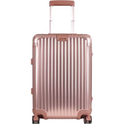 Borg Living Resväska i handbagagestorlek - Aluminiumsresväska - Roséguld - Lyxig trolley med TSA-lås - 36 liter Borg Living Resväska i handbagagestorlek - Aluminiumsresväska - Roséguld - Lyxig trolley med TSA-lås - 36 liter