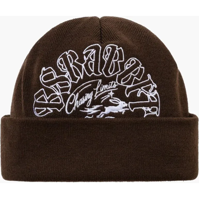 Bs Rabbit Br Double Sided Artwork Beanie DARK BROWN One Size Bs Rabbit Br Double Sided Artwork Beanie DARK BROWN One Size