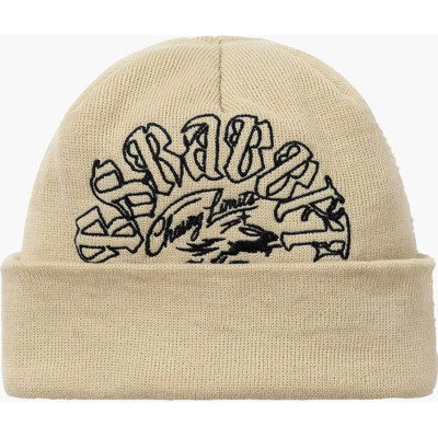 Bs Rabbit Br Double Sided Artwork Beanie CREAM BEIGE One Size Bs Rabbit Br Double Sided Artwork Beanie CREAM BEIGE One Size