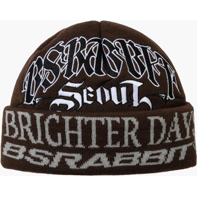 Bs Rabbit Brighter Days Beanie BROWN One Size Bs Rabbit Brighter Days Beanie BROWN One Size