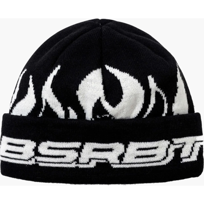 Bs Rabbit Flame Double Sided Artwork Beanie BLACK One Size Bs Rabbit Flame Double Sided Artwork Beanie BLACK One Size