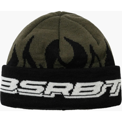 Bs Rabbit Flame Double Sided Artwork Beanie ASH GREEN One Size Bs Rabbit Flame Double Sided Artwork Beanie ASH GREEN One Size
