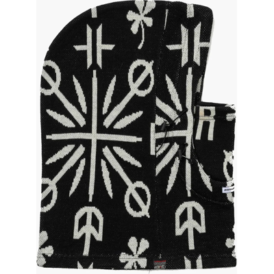 Bs Rabbit Jacquard Double String Hoodwarmer BR BLACK One Size Bs Rabbit Jacquard Double String Hoodwarmer BR BLACK One Size