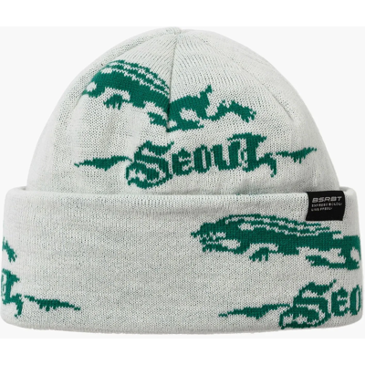 Bs Rabbit Rabbit Pattern Beanie CREAM One Size Bs Rabbit Rabbit Pattern Beanie CREAM One Size