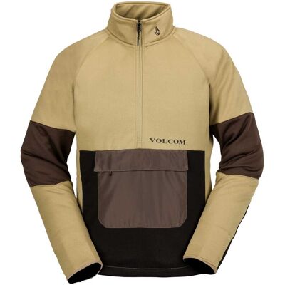 Volcom Tech Fleece Pullover DARK KHAKI L Volcom Tech Fleece Pullover DARK KHAKI L