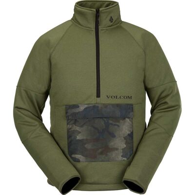 Volcom Tech Fleece Pullover MILITARY L Volcom Tech Fleece Pullover MILITARY L