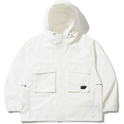 Bs Rabbit Big Pocket Hooded Jacket WHITE L Bs Rabbit Big Pocket Hooded Jacket WHITE L