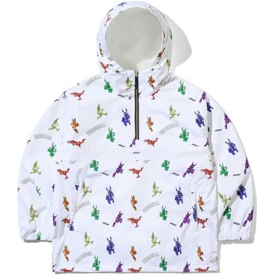 Bs Rabbit Rainbow Tr Hooded Anorak WHITE L Bs Rabbit Rainbow Tr Hooded Anorak WHITE L