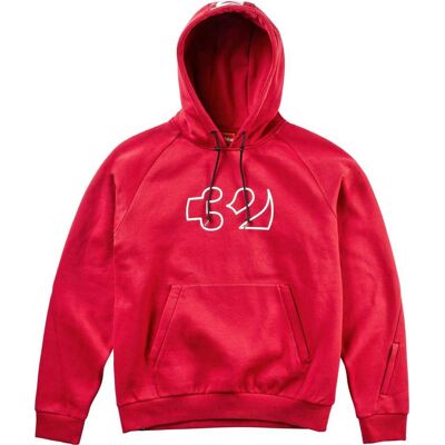 Thirtytwo Team Tech Hoodie BRICK XL Thirtytwo Team Tech Hoodie BRICK XL