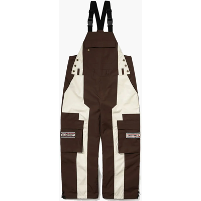 Bs Rabbit Cut Panel Cargo Pocket Wide Bib DARK BROWN L Bs Rabbit Cut Panel Cargo Pocket Wide Bib DARK BROWN L