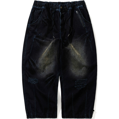 Bs Rabbit Dsxbs Super Wide Pintuck Wax Real Denim Pants WORN MIDNIGHT DENIM M Bs Rabbit Dsxbs Super Wide Pintuck Wax Real Denim Pants WORN MIDNIGHT DENIM M